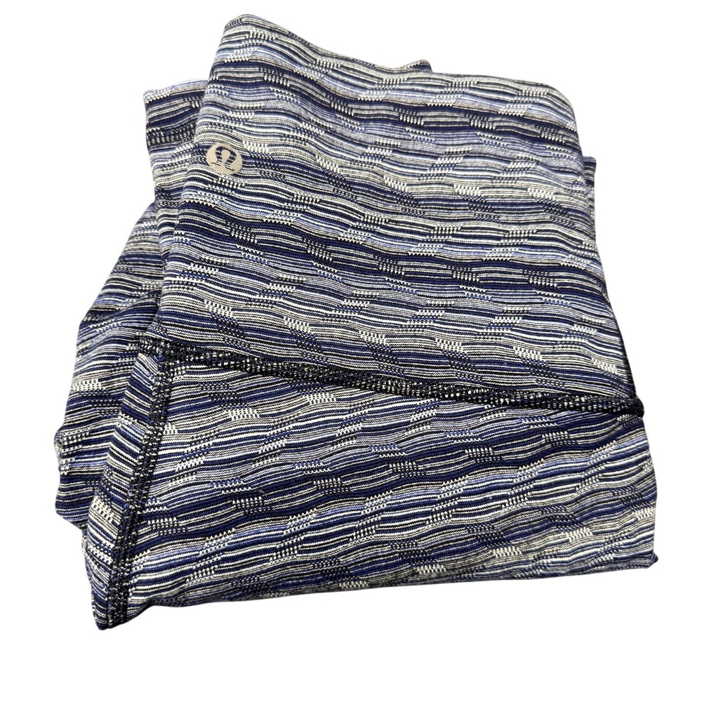 Lululemon Leggings Womens 6 Blue Wunder Under‎ Hi Rise Cropped Activewear